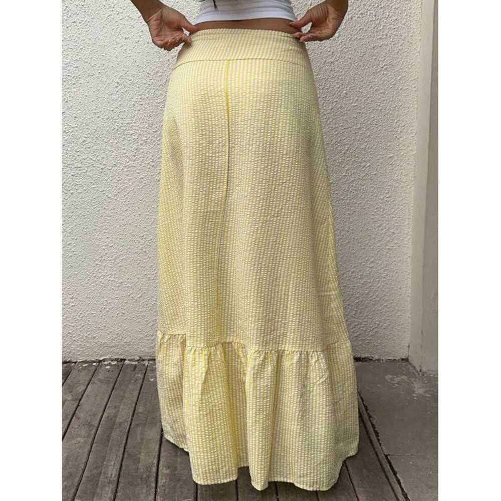 Sunnyshic Striped Skirt